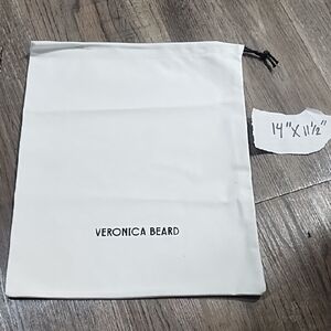 Veronica Beard White Drawstring Dust Bag